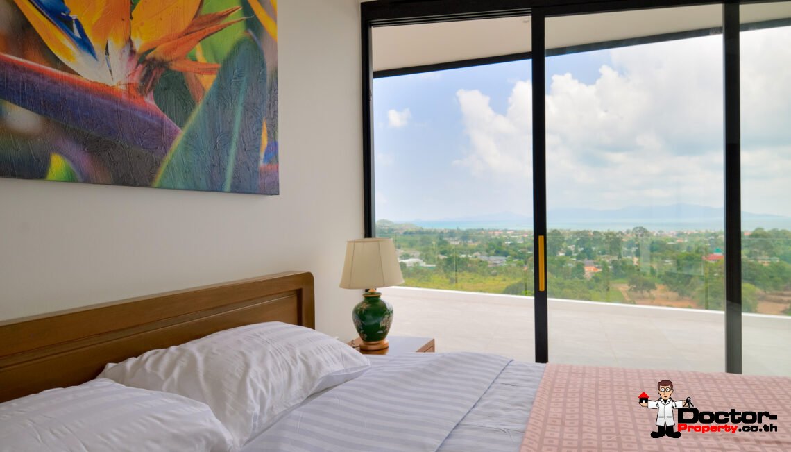 Luxurious 5 Bedroom Pool Villa with Sea View in Bo Phut, Koh Samui – For Sale