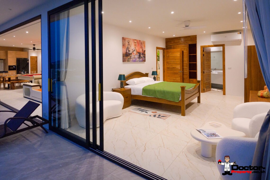 Luxurious 5 Bedroom Pool Villa with Sea View in Bo Phut, Koh Samui – For Sale