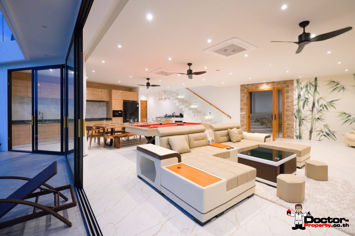 Luxurious 5 Bedroom Pool Villa with Sea View in Bo Phut, Koh Samui – For Sale