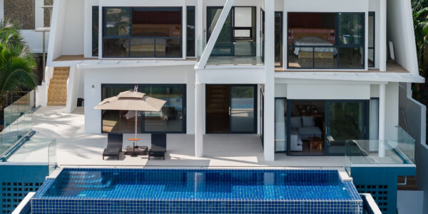 Spacious 3 Bedroom Private Pool Villa with Sea View in Leam Set, Koh Samui – For Sale