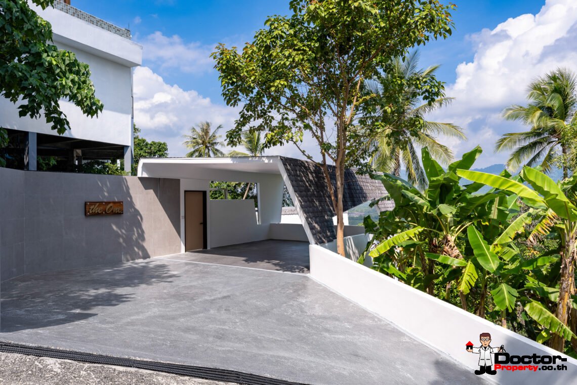 Spacious 3 Bedroom Private Pool Villa with Sea View in Leam Set, Koh Samui – For Sale