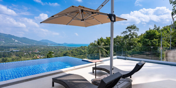 Spacious 3 Bedroom Private Pool Villa with Sea View in Leam Set, Koh Samui – For Sale