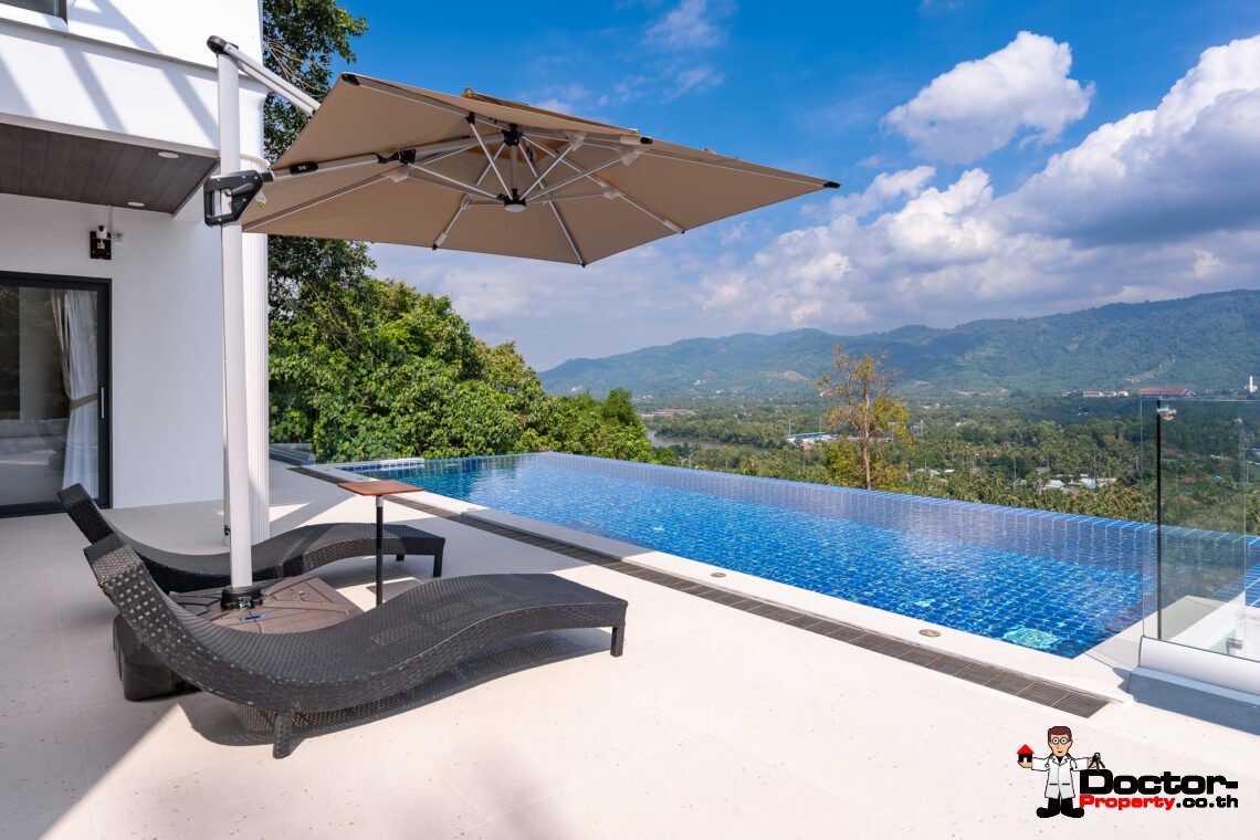 Spacious 3 Bedroom Private Pool Villa with Sea View in Leam Set, Koh Samui – For Sale