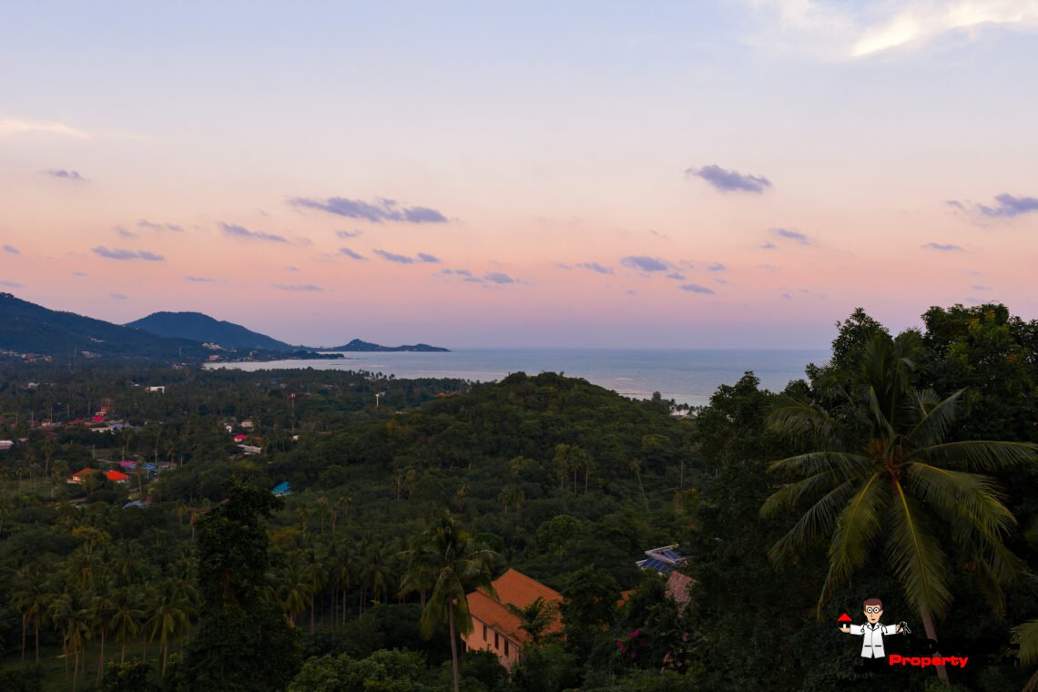 Spacious 3 Bedroom Private Pool Villa with Sea View in Leam Set, Koh Samui – For Sale