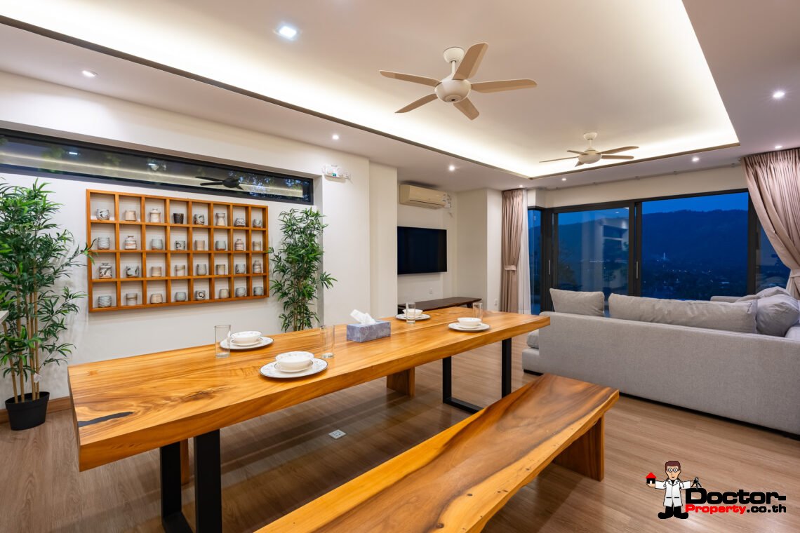 Spacious 3 Bedroom Private Pool Villa with Sea View in Leam Set, Koh Samui – For Sale