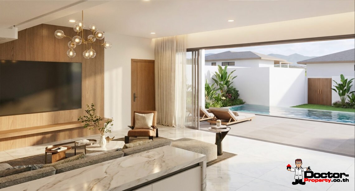 Modern Tropical 3 Bedroom Pool Villa in Lamai, Koh Samui – For Sale