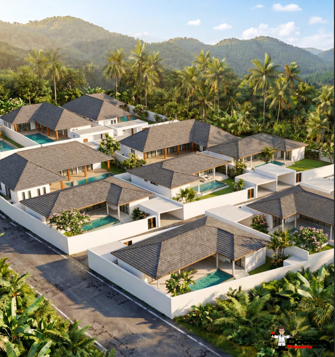 Modern Tropical 3 Bedroom Pool Villa in Lamai, Koh Samui – For Sale