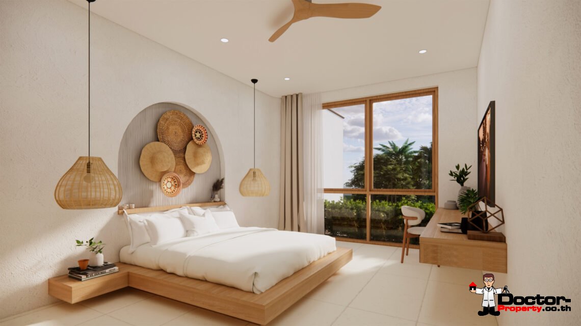 Modern 4 Bedroom – 2 Storey Pool Villa in Bang Rak, Koh Samui – For Sale