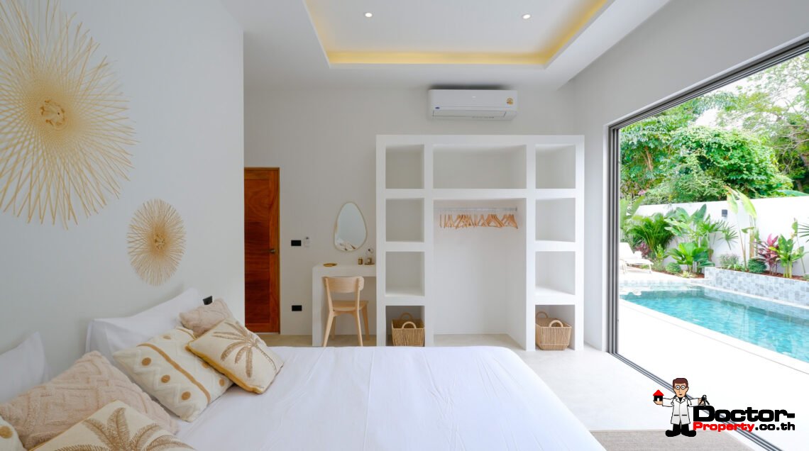 Modern 3 Bedroom Private Pool Villa in Mae Nam, Koh Samui – For Sale