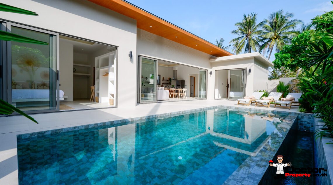Modern 3 Bedroom Private Pool Villa in Mae Nam, Koh Samui – For Sale