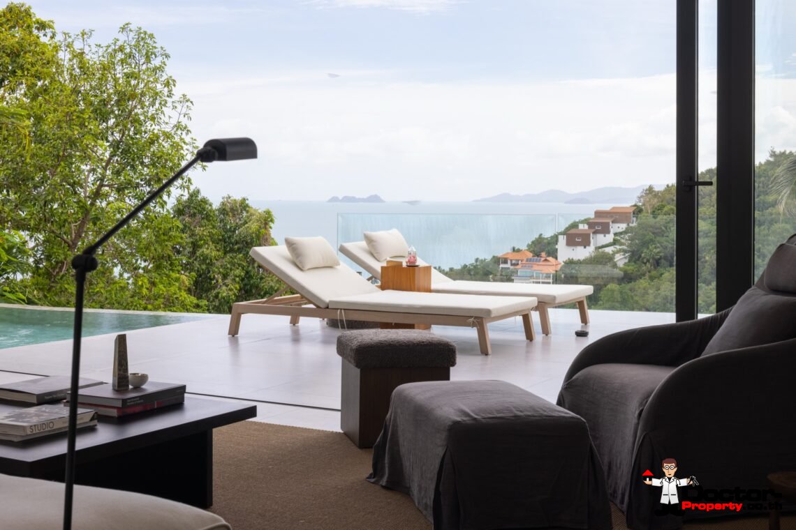 Luxurious 5 Bedroom Pool Villa with Sea View in Bang Por, Koh Samui – For Sale