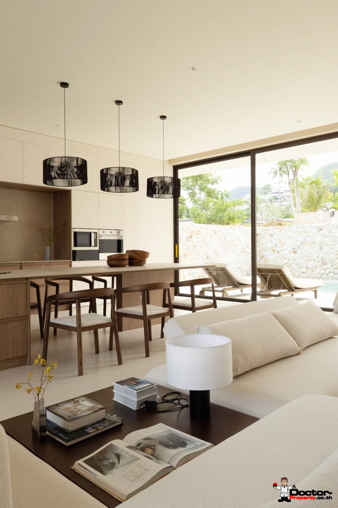 Contemporary 3 Bedroom Pool Villa, Walk to the Beach in Bang Por, Koh Samui – For Sale