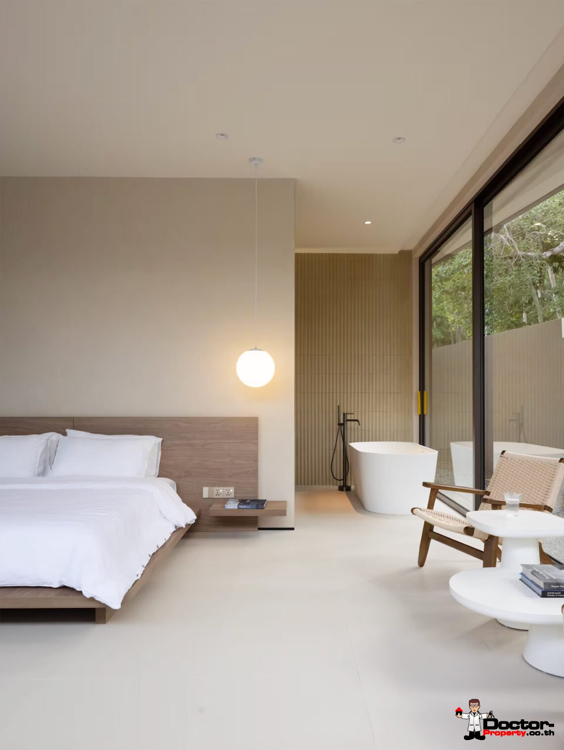 Contemporary 3 Bedroom Pool Villa, Walk to the Beach in Bang Por, Koh Samui – For Sale