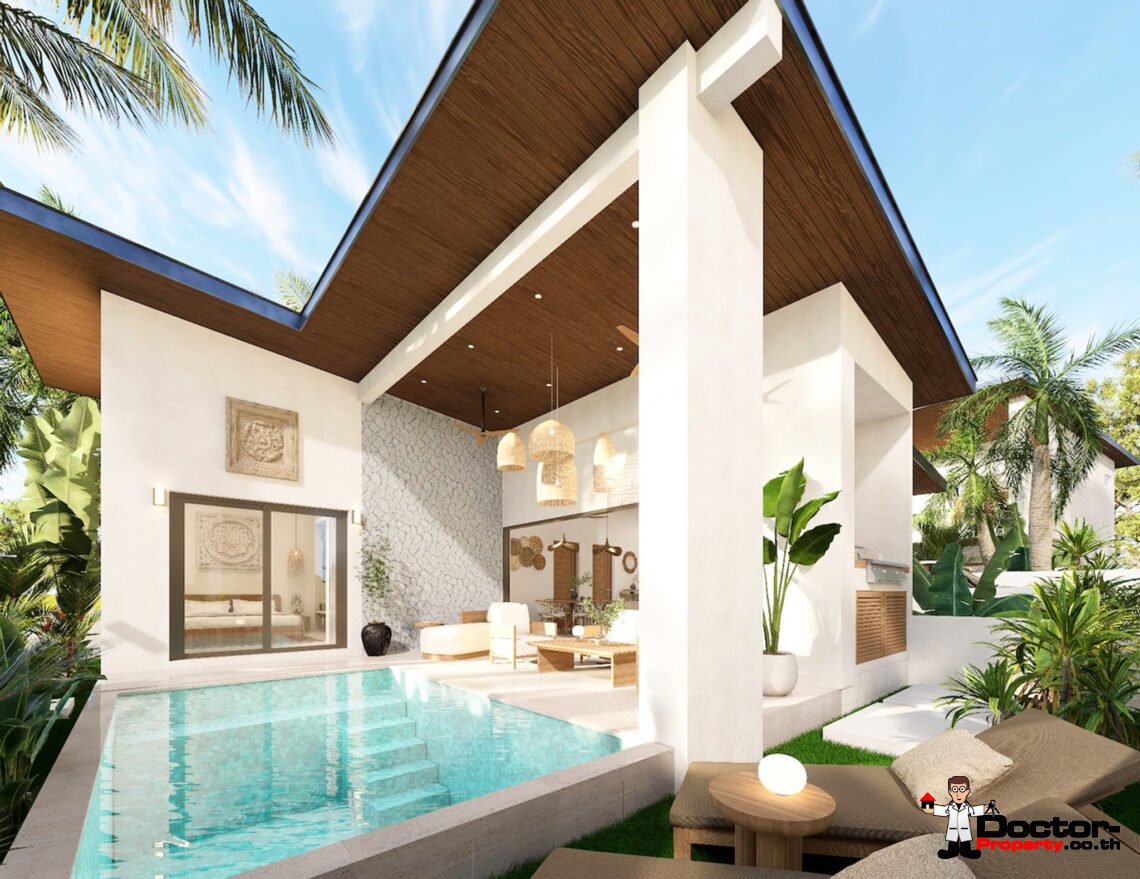Modern Tropical 2-3 Bedroom Pool Villa in Lamai, Koh Samui – For Sale