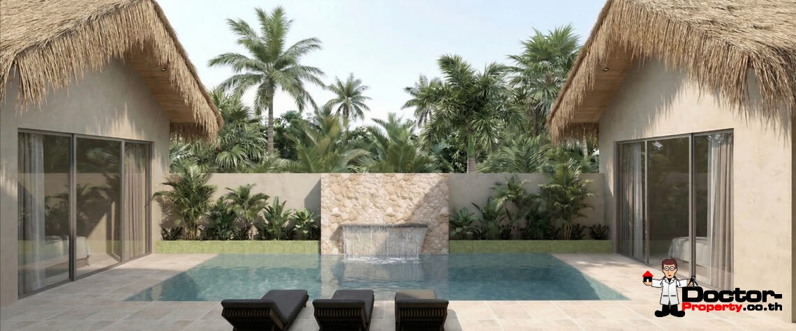 3 Bedroom Pool Villa with Lakeside in Chaweng, Koh Samui – For Sale