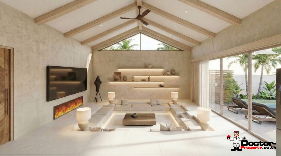 3 Bedroom Pool Villa with Lakeside in Chaweng, Koh Samui – For Sale