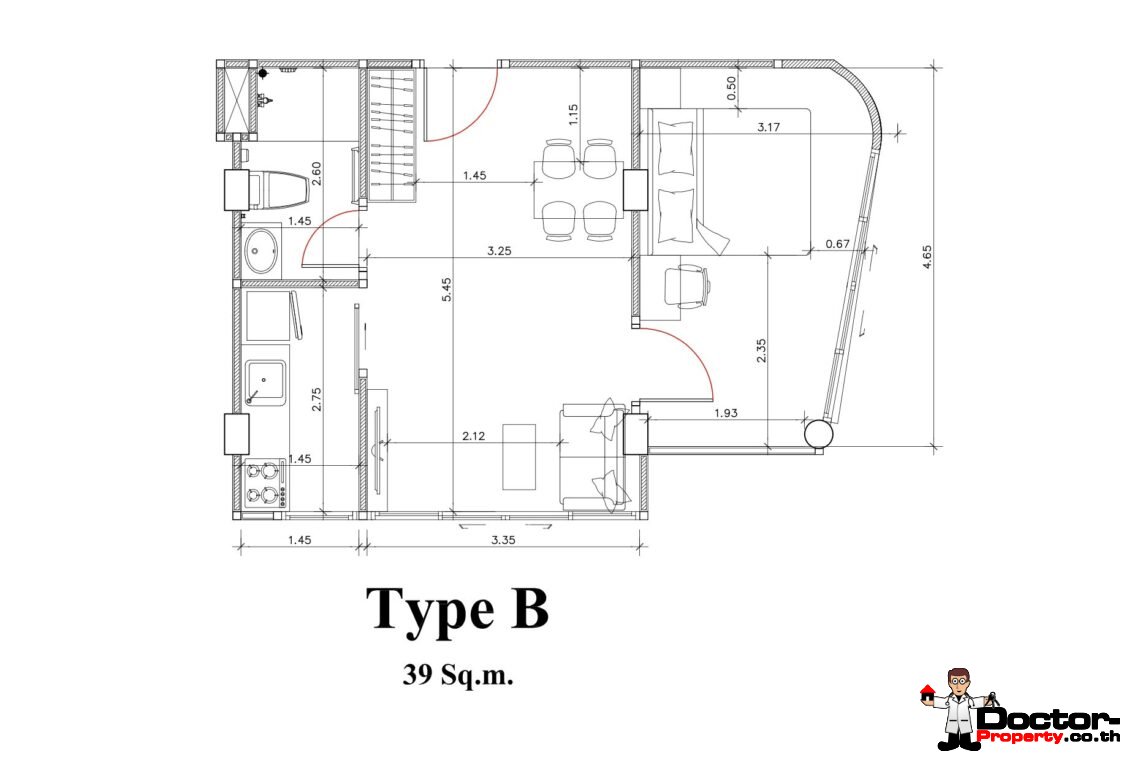 1-2 Bedroom Condominium with Lakeside in Chaweng, Koh Samui – For Sale