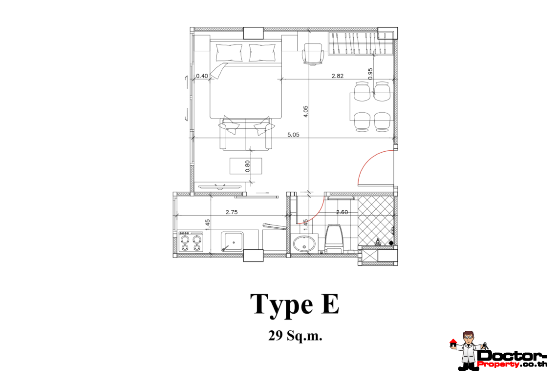 1-2 Bedroom Condominium with Lakeside in Chaweng, Koh Samui – For Sale