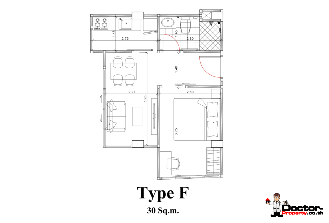 1-2 Bedroom Condominium with Lakeside in Chaweng, Koh Samui – For Sale