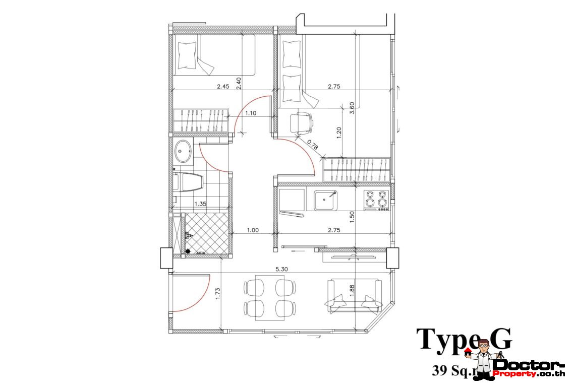 1-2 Bedroom Condominium with Lakeside in Chaweng, Koh Samui – For Sale
