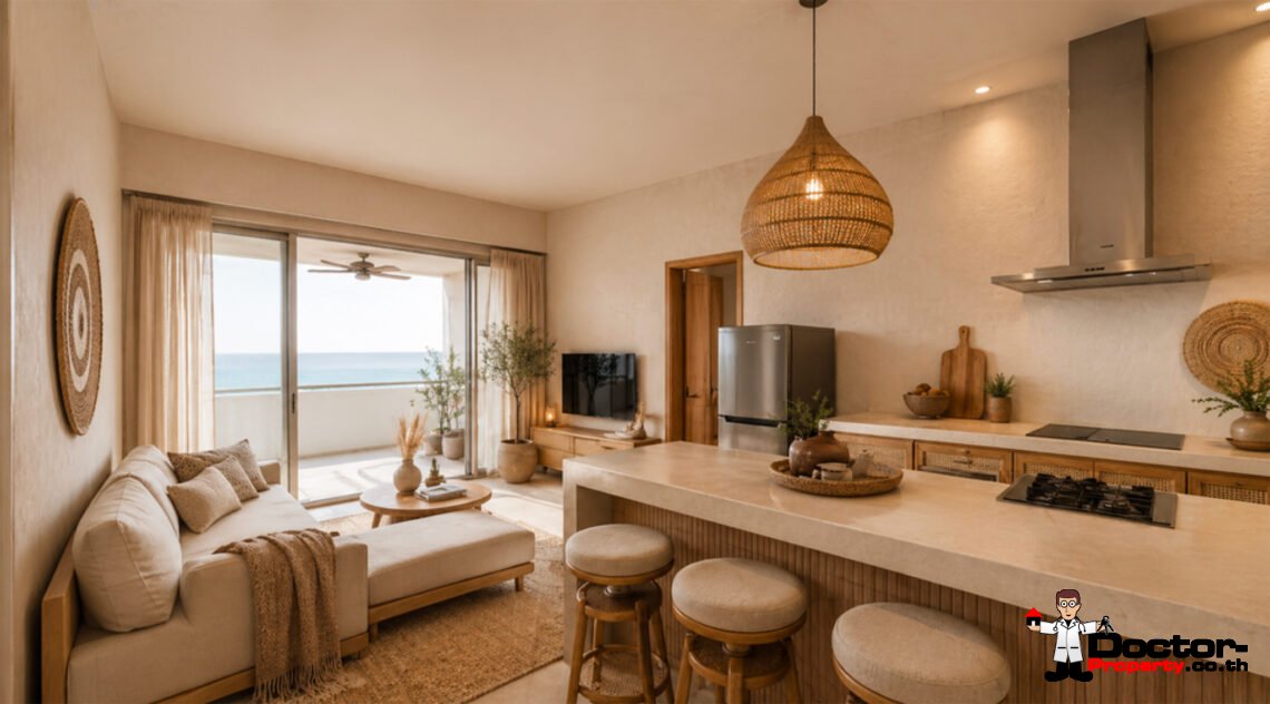 2 Bedroom Apartment with Sea View in Na Mueang, Koh Samui – For Sale