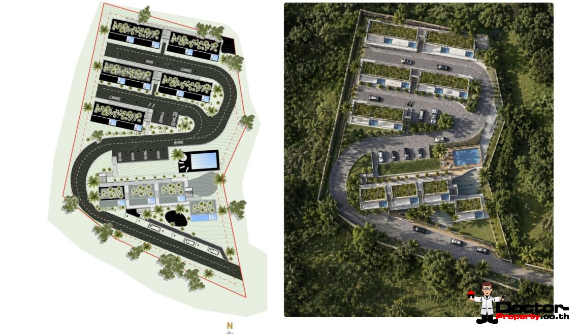 2 Bedroom Apartment with Sea View in Na Mueang, Koh Samui – For Sale