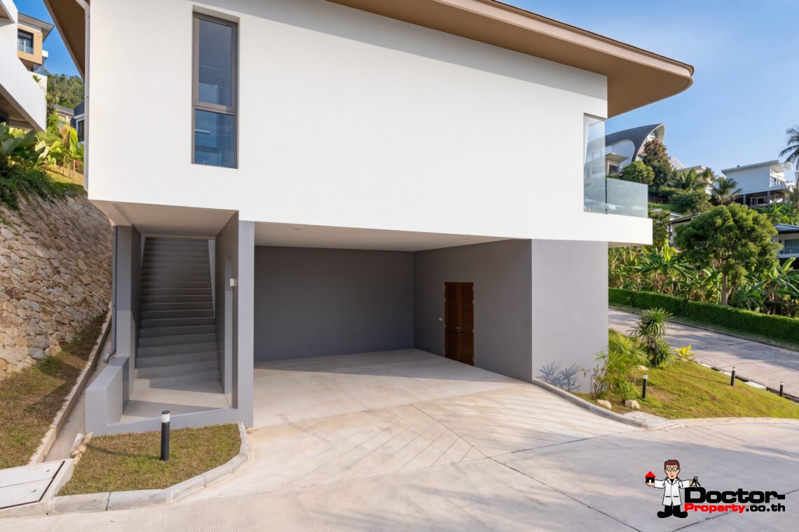 Luxury 3-4 Bedroom Private Pool Villa with Sea View in Chaweng Noi, Koh Samui – For Sale