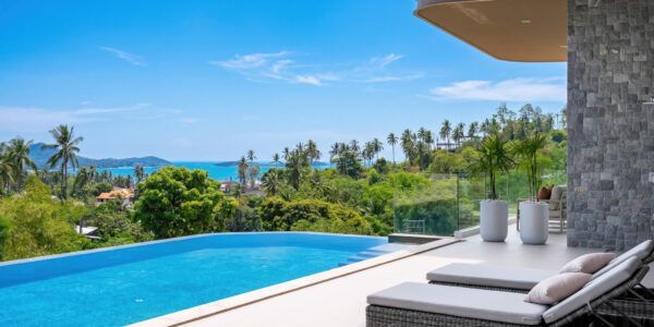 Luxury 3-4 Bedroom Private Pool Villa with Sea View in Chaweng Noi, Koh Samui – For Sale