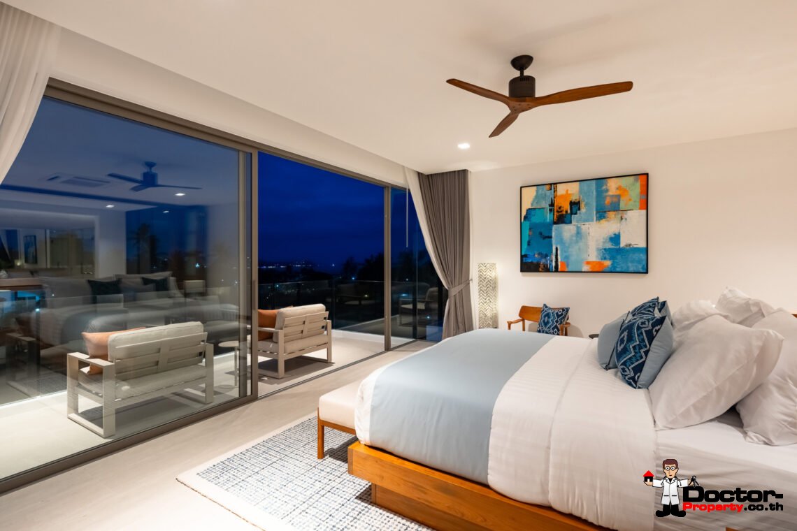 Luxury 3-4 Bedroom Private Pool Villa with Sea View in Chaweng Noi, Koh Samui – For Sale