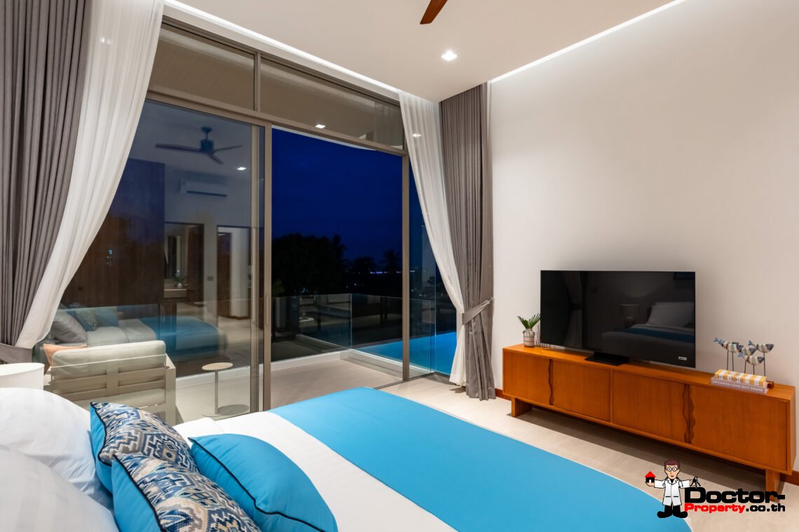 Luxury 3-4 Bedroom Private Pool Villa with Sea View in Chaweng Noi, Koh Samui – For Sale
