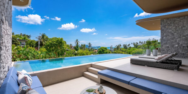 Luxury 3-4 Bedroom Private Pool Villa with Sea View in Chaweng Noi, Koh Samui – For Sale
