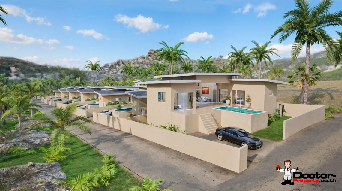 Tropical 3 Bedroom Pool Villa in Bo Phut, Koh Samui – For Sale