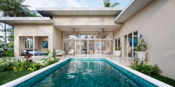 Tropical 3 Bedroom Pool Villa in Bo Phut, Koh Samui – For Sale