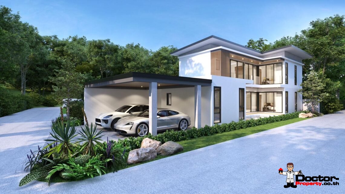 3–4 Bedroom, 2-Storey Private Pool Villa in Bo Phut – For Sale