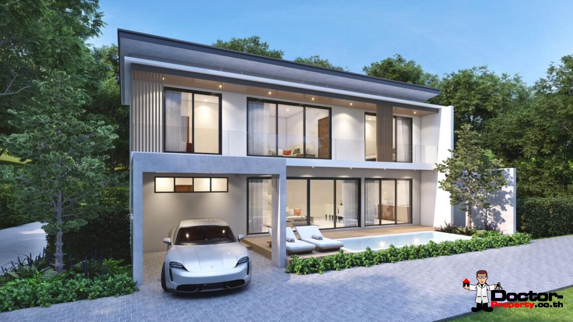 3–4 Bedroom, 2-Storey Private Pool Villa in Bo Phut – For Sale