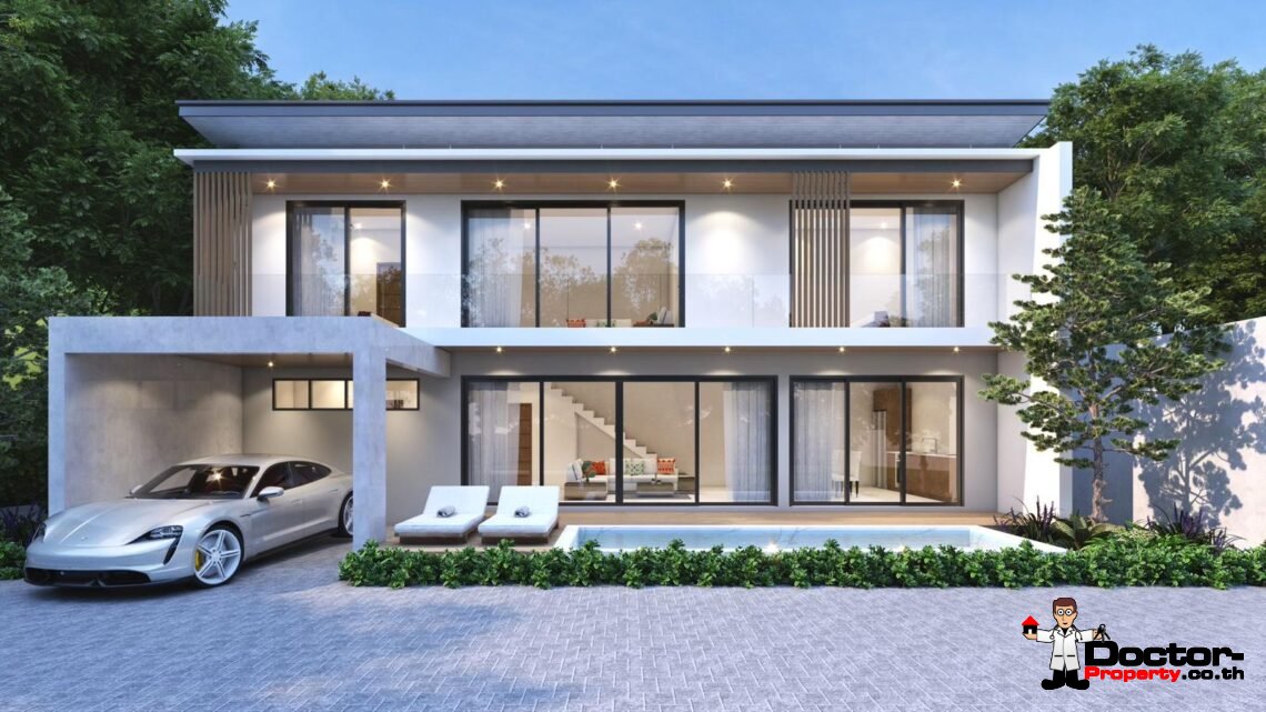 3–4 Bedroom, 2-Storey Private Pool Villa in Bo Phut – For Sale