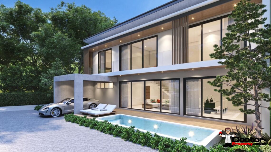 3–4 Bedroom, 2-Storey Private Pool Villa in Bo Phut – For Sale