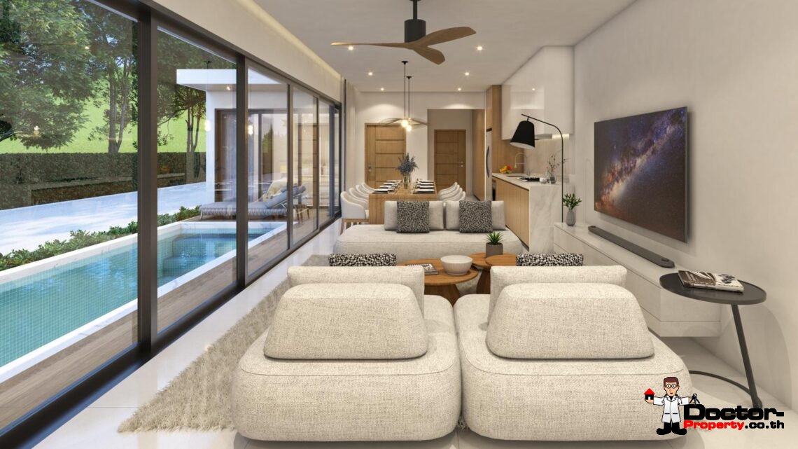 3–4 Bedroom, 2-Storey Private Pool Villa in Bo Phut – For Sale