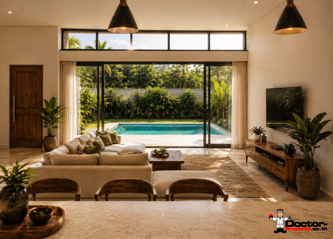 Modern 3 Bedroom Pool Villa in Na Mueang, Koh Samui – For Sale