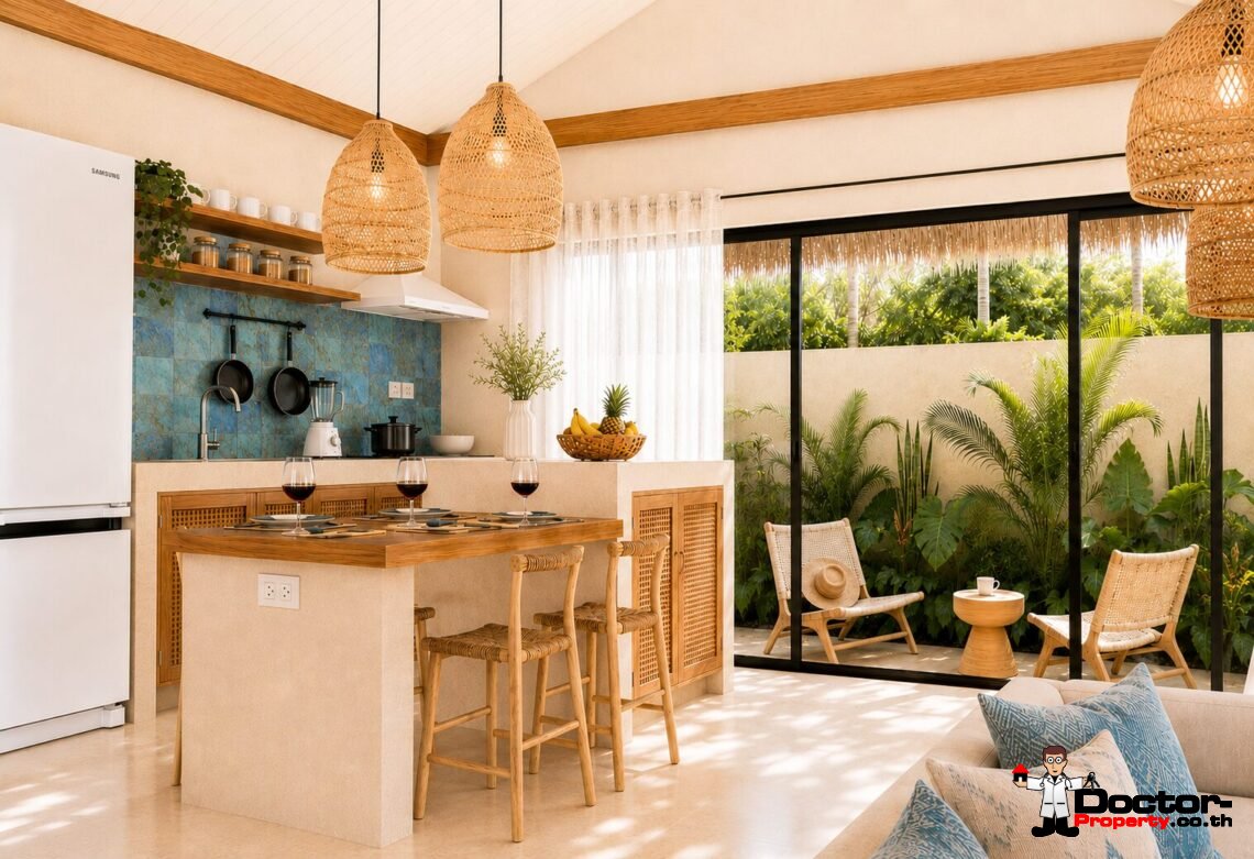 New 1 Bedroom Tropical Villa in Thong Krut, Koh Samui – For Sale