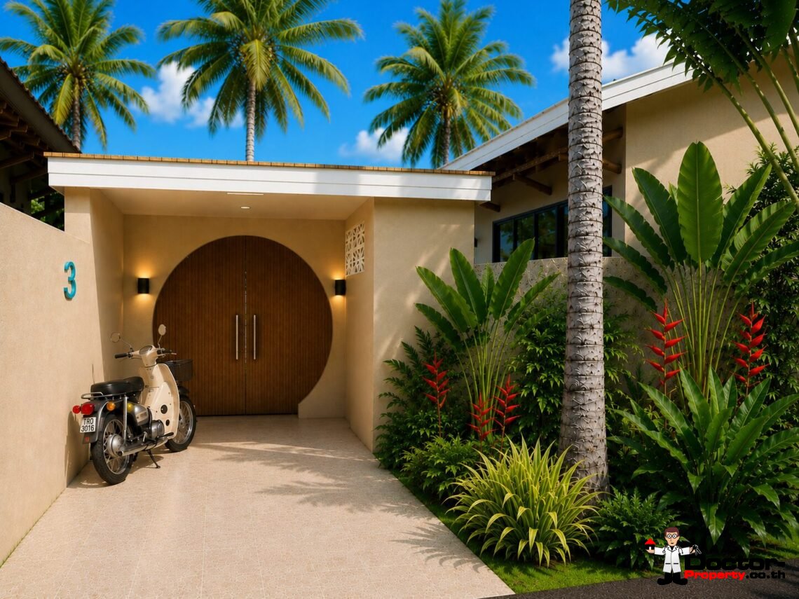 New 1 Bedroom Tropical Villa in Thong Krut, Koh Samui – For Sale