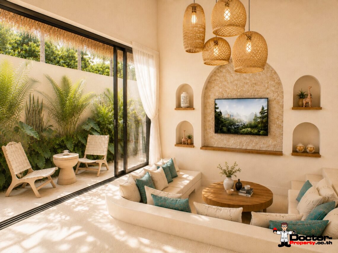 New 1 Bedroom Tropical Villa in Thong Krut, Koh Samui – For Sale