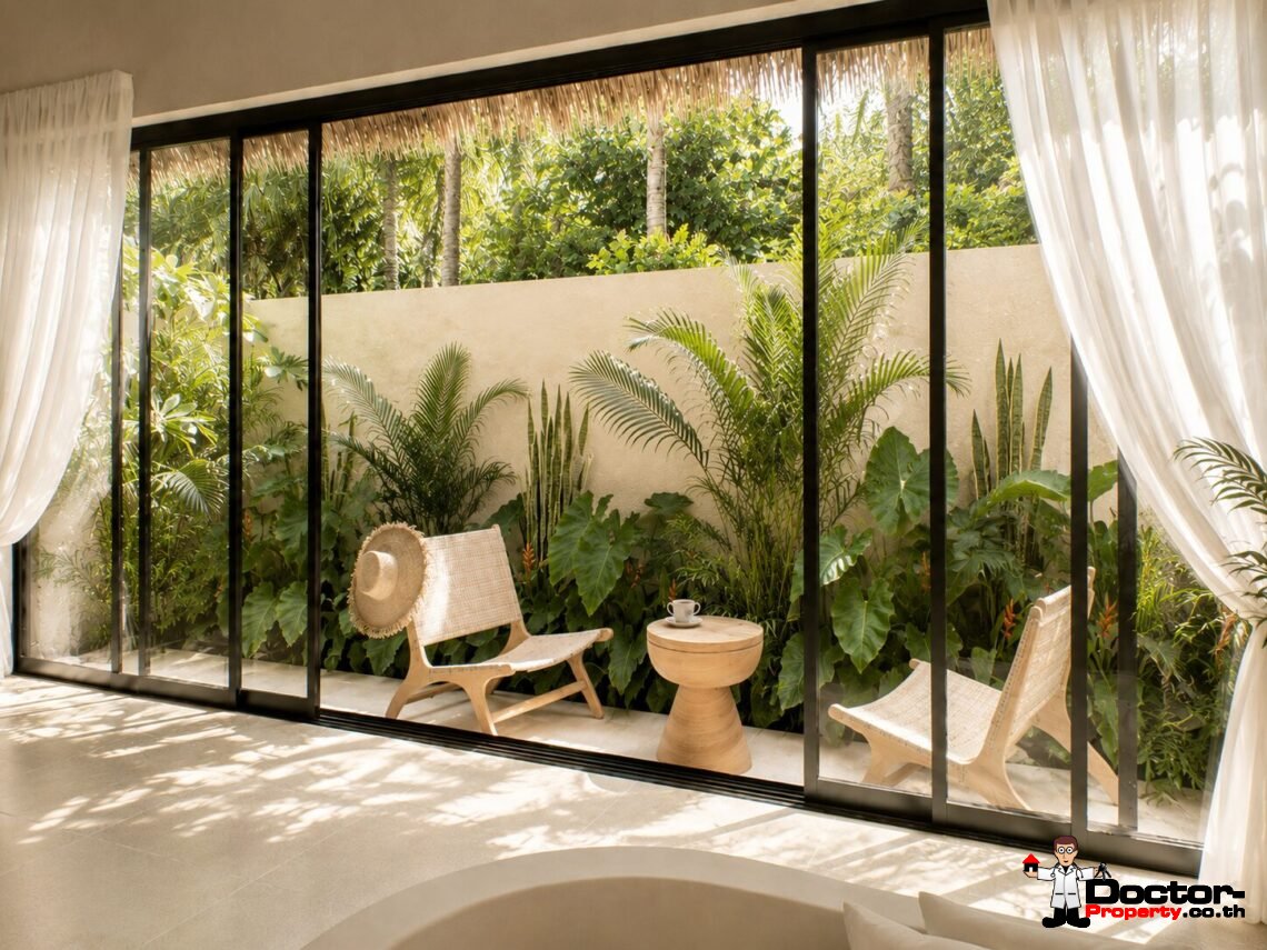 New 1 Bedroom Tropical Villa in Thong Krut, Koh Samui – For Sale