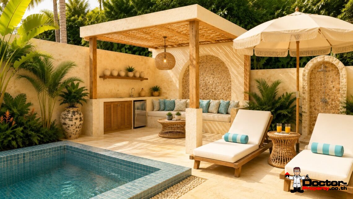 New 1 Bedroom Tropical Villa in Thong Krut, Koh Samui – For Sale