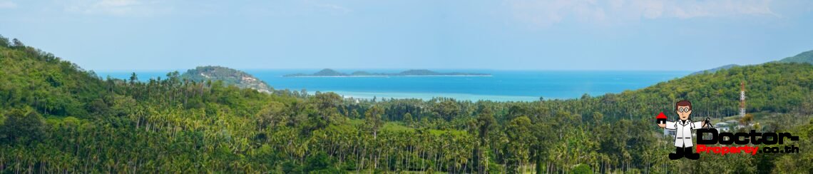 3 + 1 Bedroom Villa With Sea View in Taling Ngam, Koh Samui – For Sale