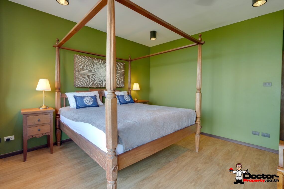 3 + 1 Bedroom Villa With Sea View in Taling Ngam, Koh Samui – For Sale