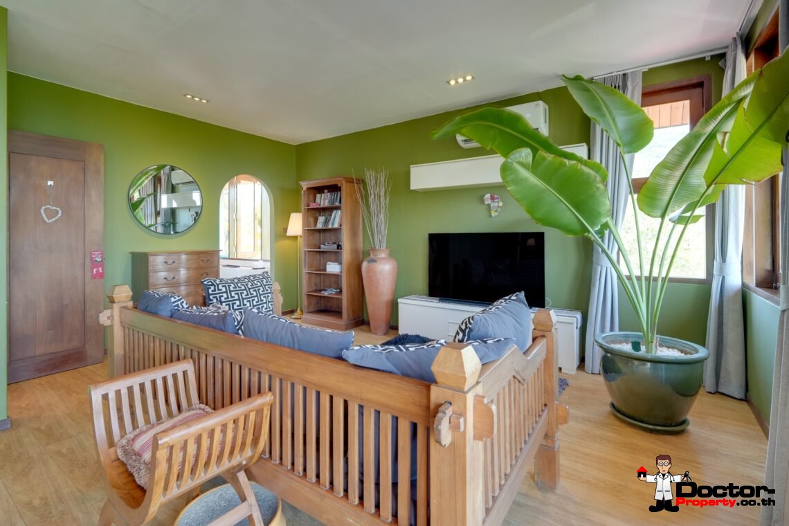 3 + 1 Bedroom Villa With Sea View in Taling Ngam, Koh Samui – For Sale