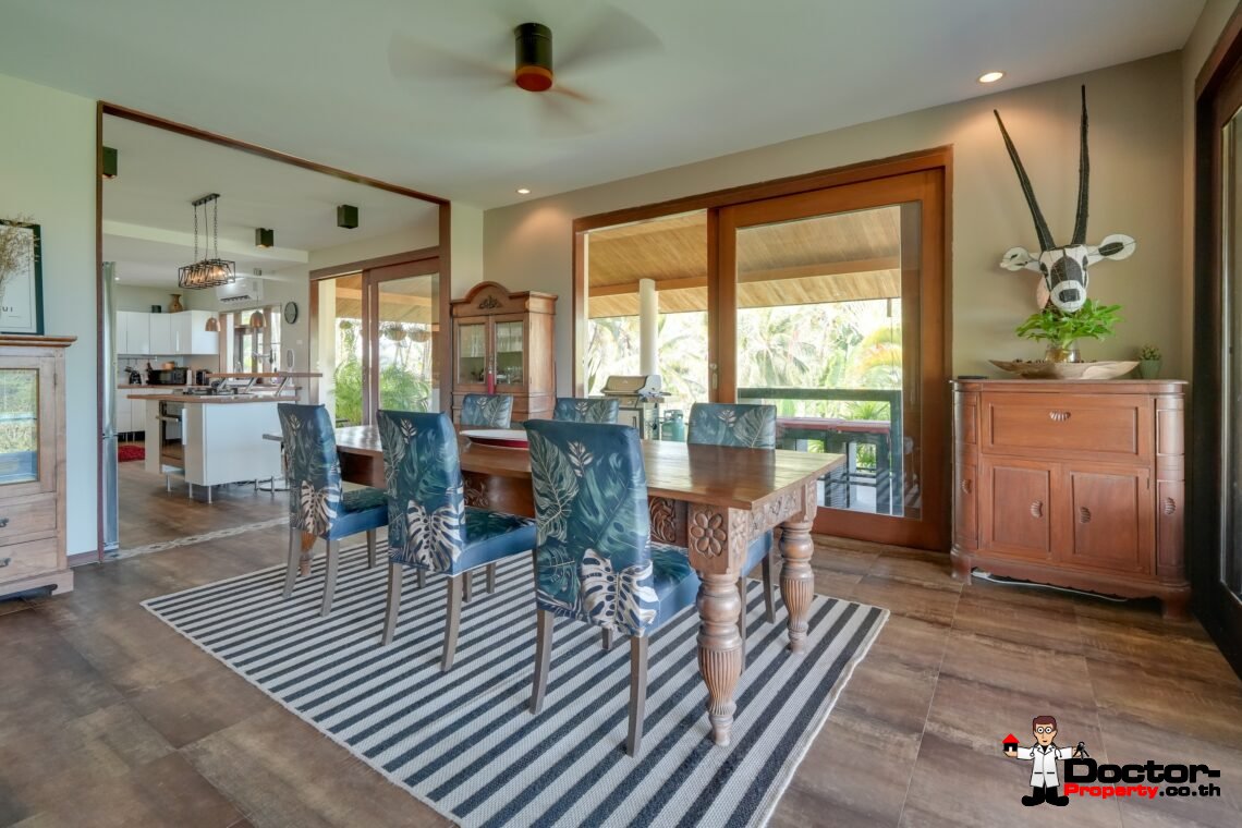 3 + 1 Bedroom Villa With Sea View in Taling Ngam, Koh Samui – For Sale