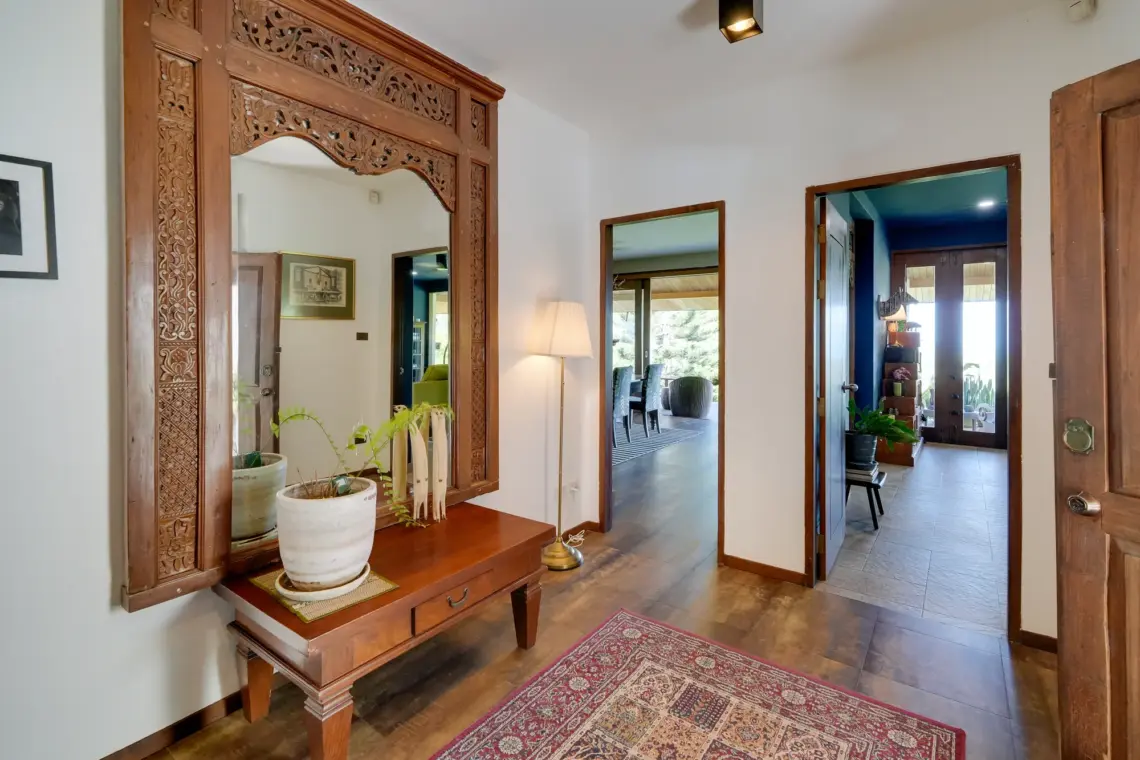 Entrance hall at the villa in Taling Ngam, Koh Samui