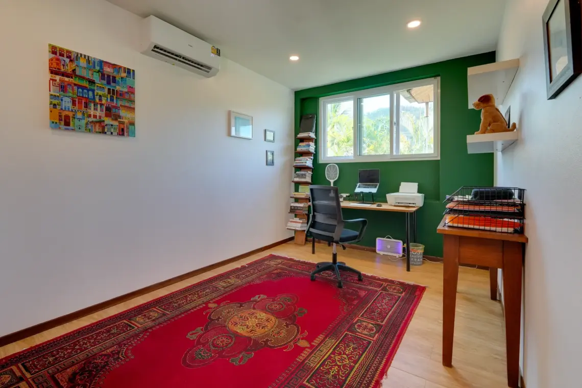 Home office at the villa in Taling Ngam, Koh Samui